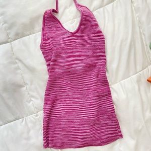 Halter backless mini dress princess polly